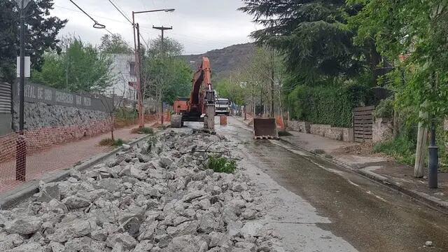 Nuevas obras en Calle Madrid en Carlos Paz