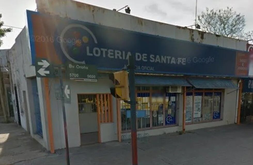 Asalto e incendio en una agencia de lotería