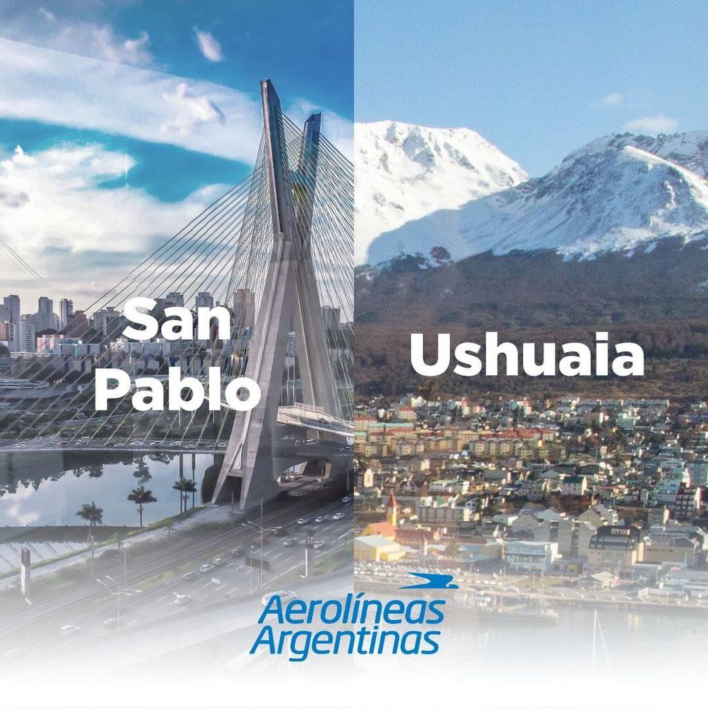 Ushuaia se prepara para recibir los vuelos directos desde San Pablo, Brasil