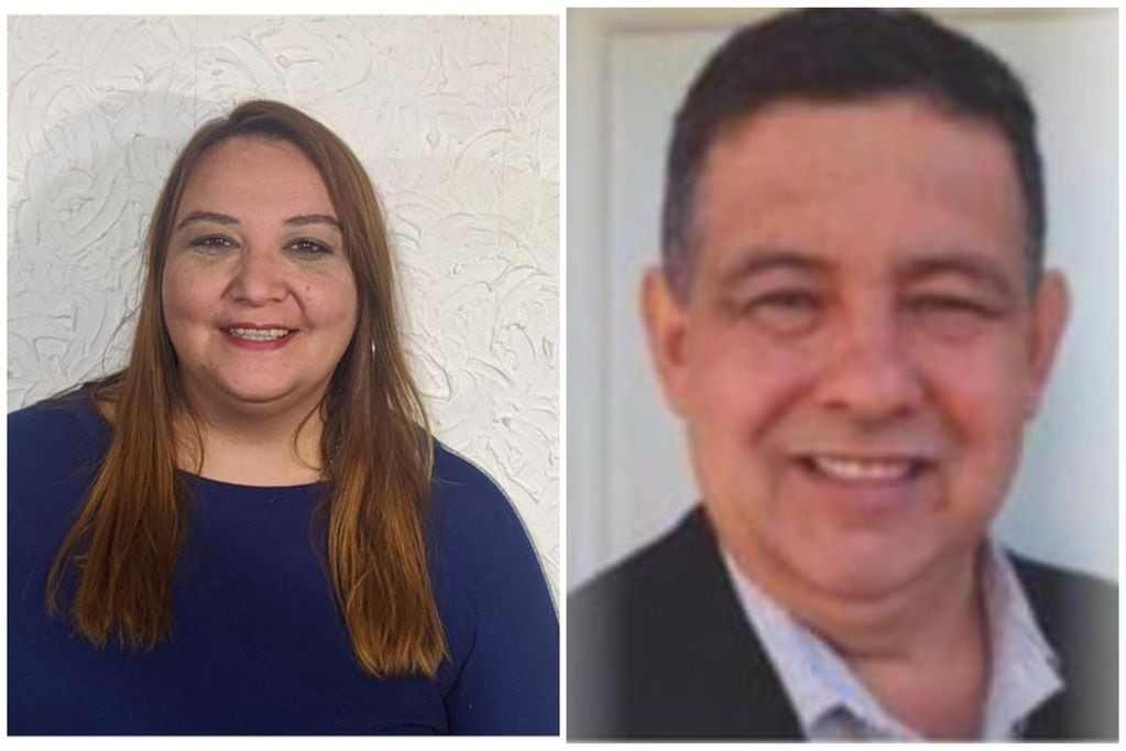 Lorena Rippari y Ramón Carvajal, las dos personas que encabezan la lista del Compromiso Federal.