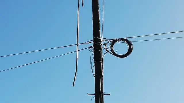 Robo de cables en Las Heras