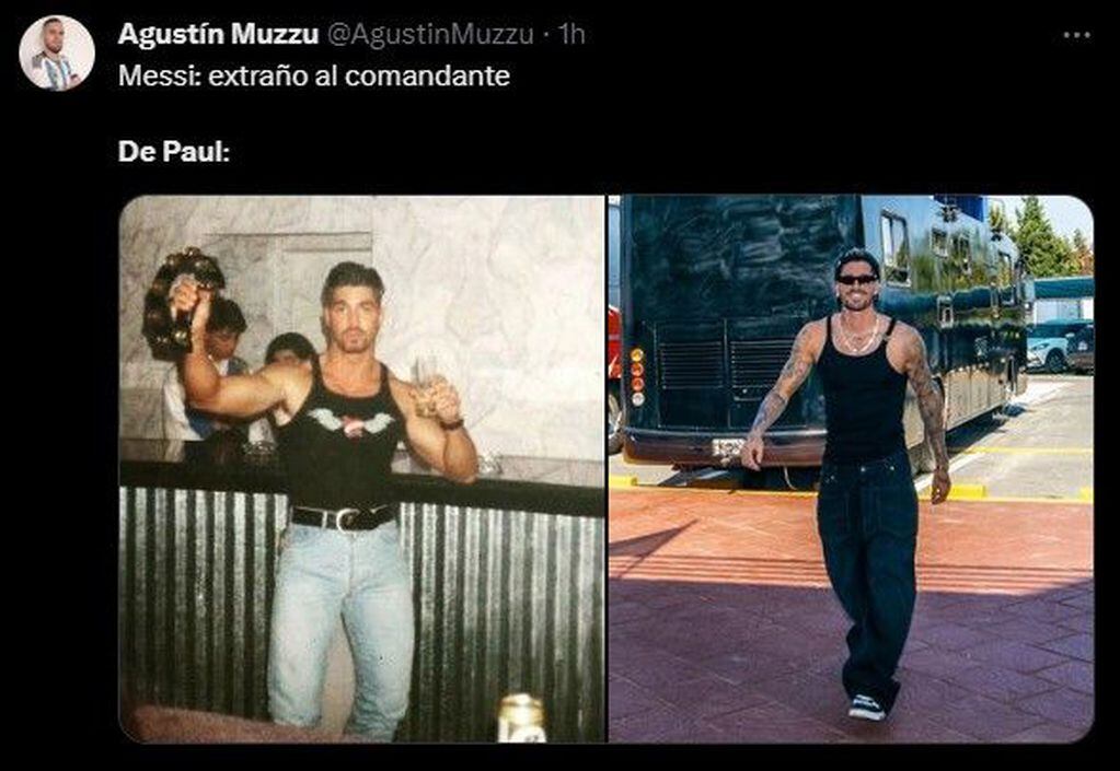 Los mejores memes sobre el look de Rodrigo De Paul