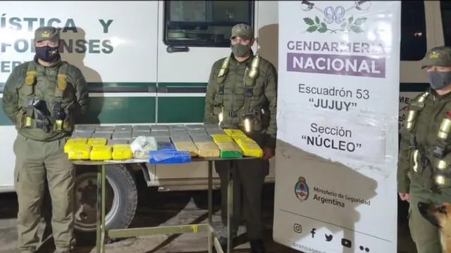 Procedimiento antidrogas de GN en Jujuy