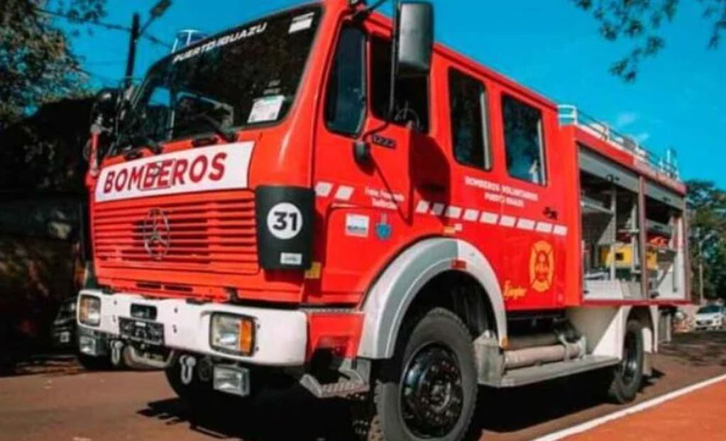 Rápido accionar de bomberos en Puerto Iguazú truncó incendio. Archivo.