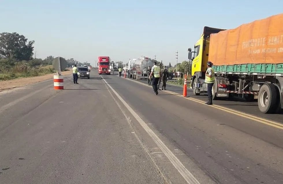 El bloqueo camionero ocurría en el limite entre Santa Fe y Santiago del Estero en la Ruta Nacional 34. (Archivo)