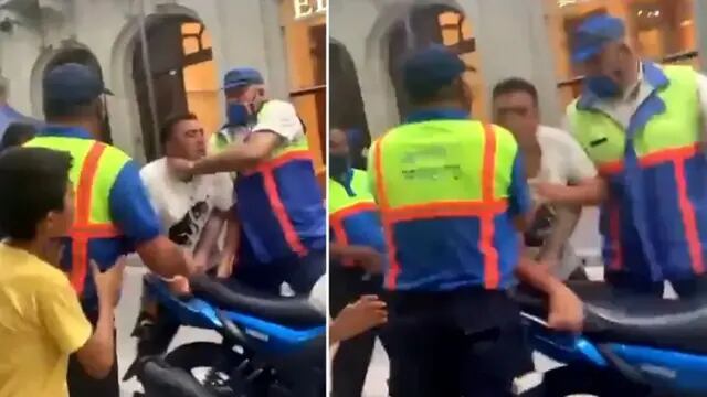 Polémica: fue retenido por agentes de tránsito, se negó a entregar su moto y terminó golpeado