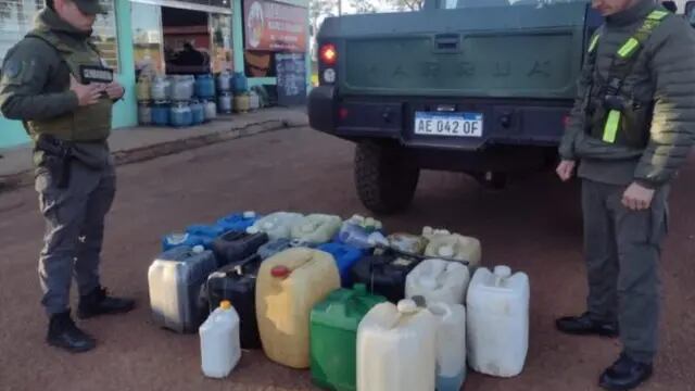 Secuestran contrabando de combustible en Bernardo de Irigoyen