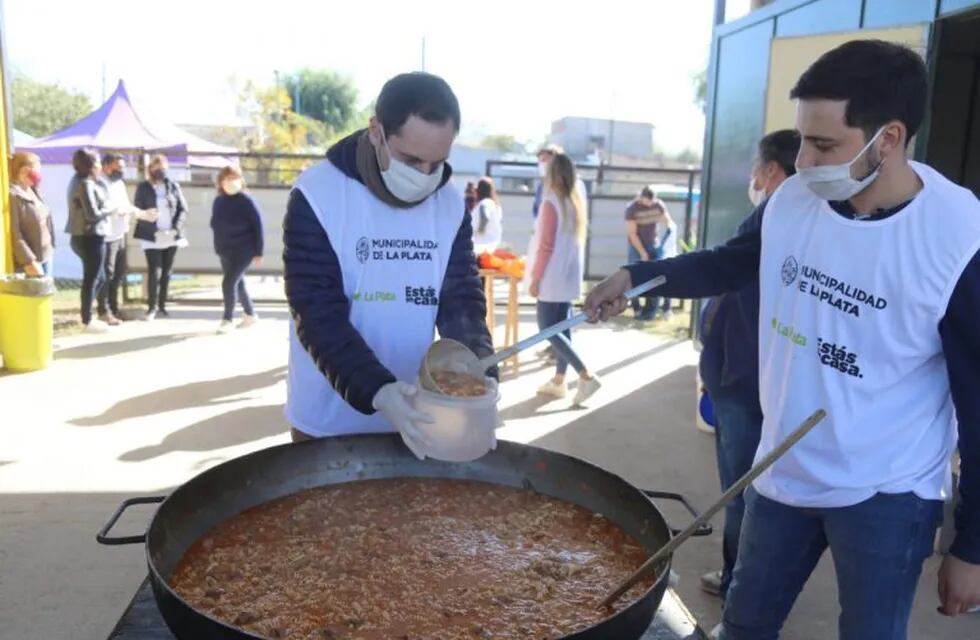 El Municipio realizó un operativo contra el Covid-19 en el Barrio Malvinas (Municipalidad de La Plata)