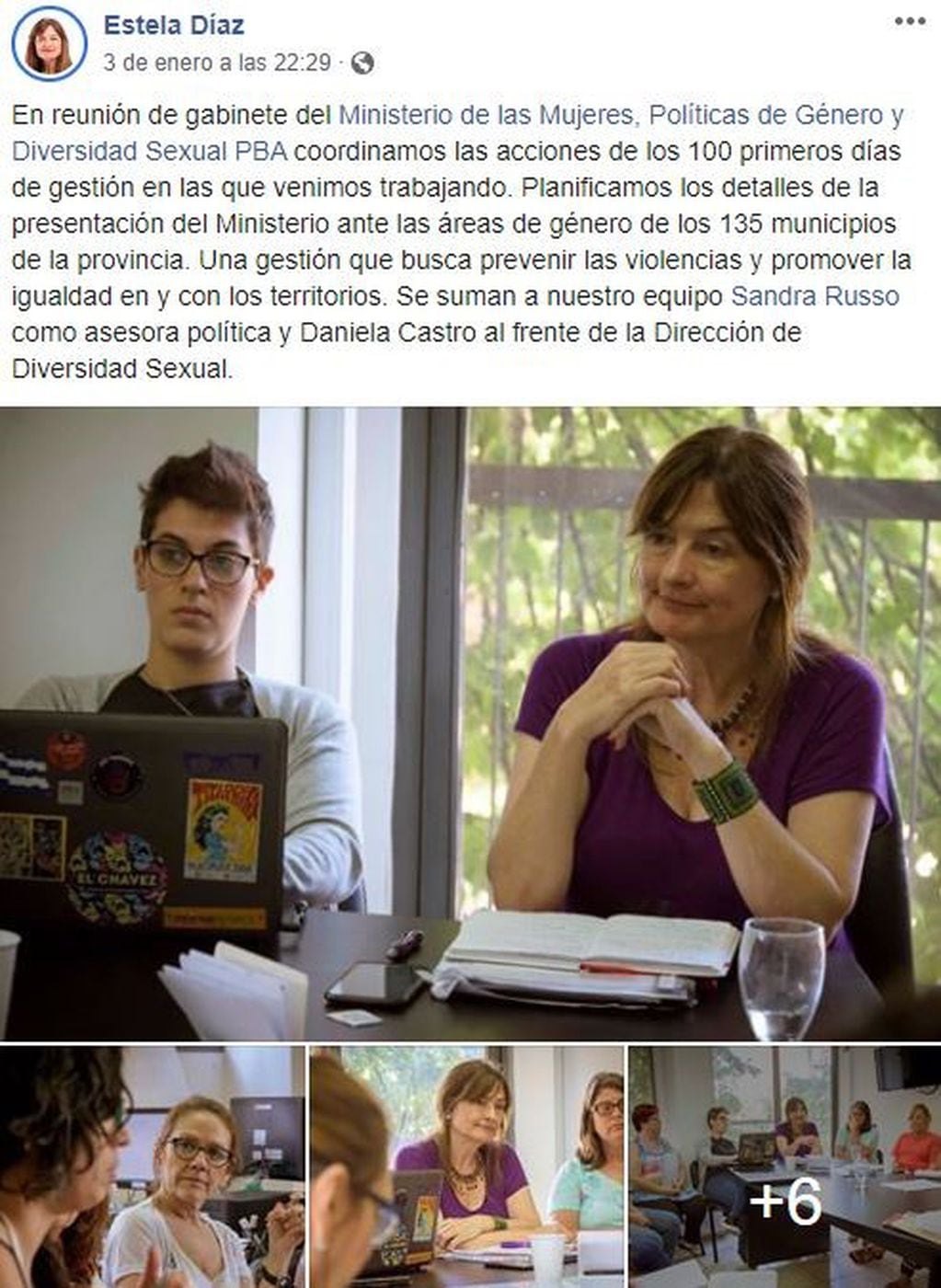La panelista de 678 Sandra Russo fue designada en el Gabinete de Axel Kicillof. (Facebook)