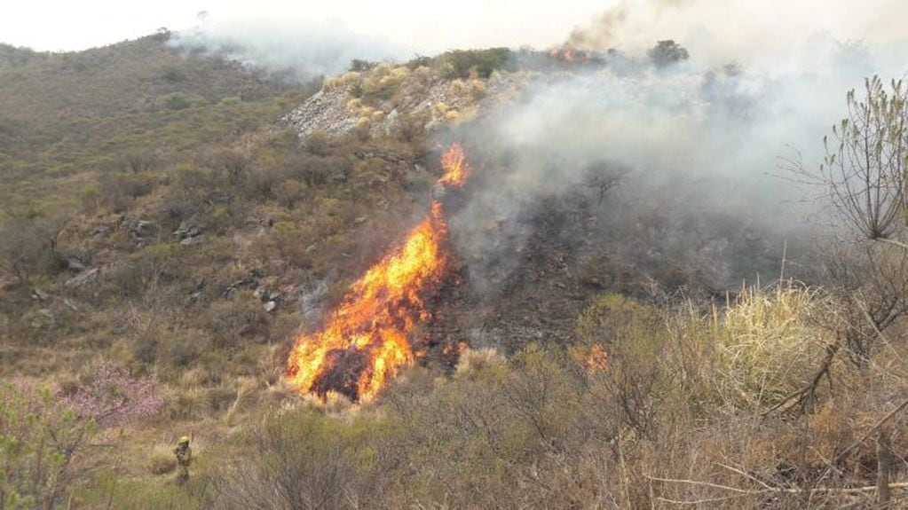 Incendio en Carlos Paz. Foto ilustrativa. 