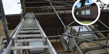 Tragedia en Gualeguay: un obrero de la construcción murió al caer de un primer piso