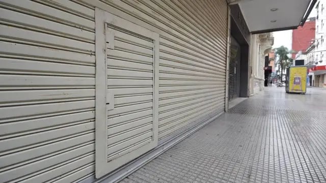 Comercio cerrado en Rosario