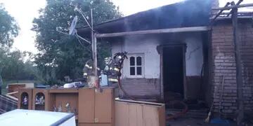 Incendio en casa de Cañada Seca