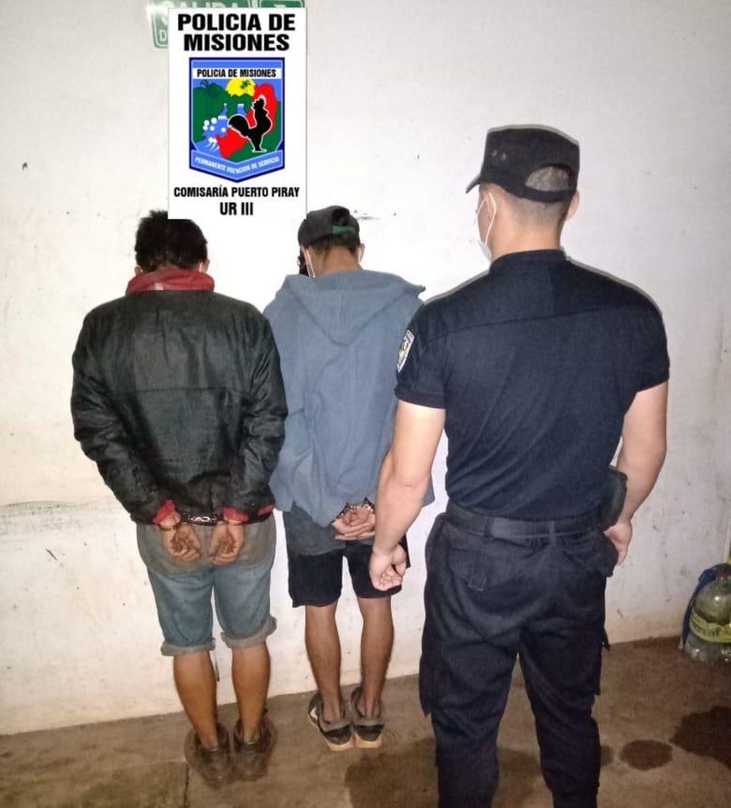Tres jóvenes detenidos por el robo de cables en Puerto Piray.