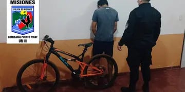 Quedó detenido tras sustraer una bicicleta en Puerto Piray
