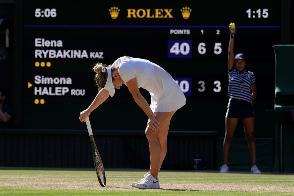 Simona Halep fui suspendida tras un control en el US Open. Foto: AP.