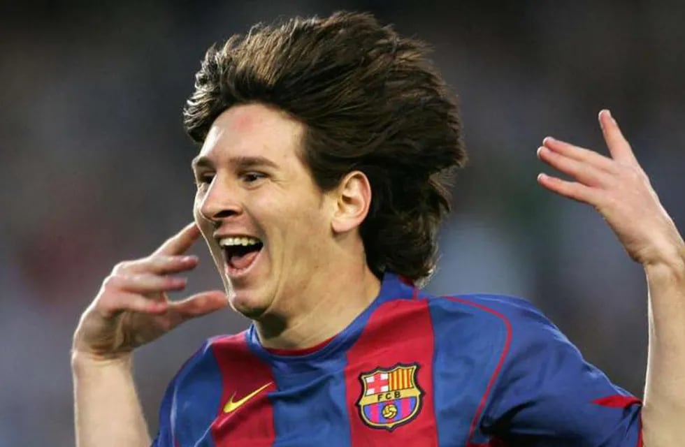 Lionel Messi en sus inicios en Barcelona.