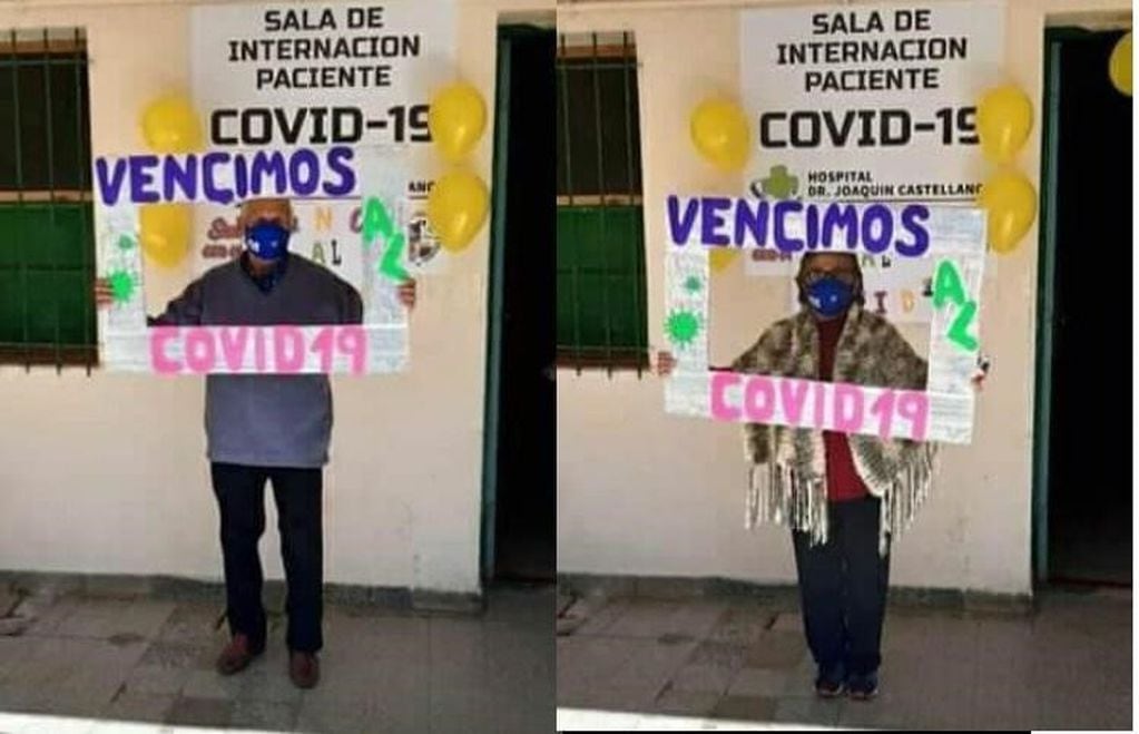 Abuelos salteños festejaron por vencer el coronavirus (La Gaceta)