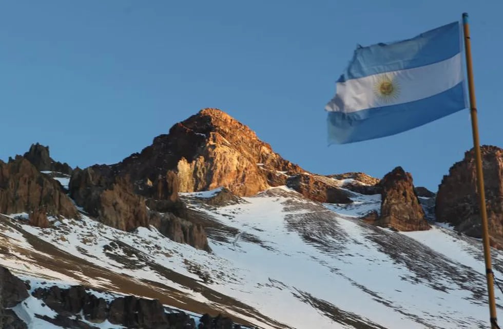 Vista general del Cerro Aconcagua en la provincia de Mendoza.