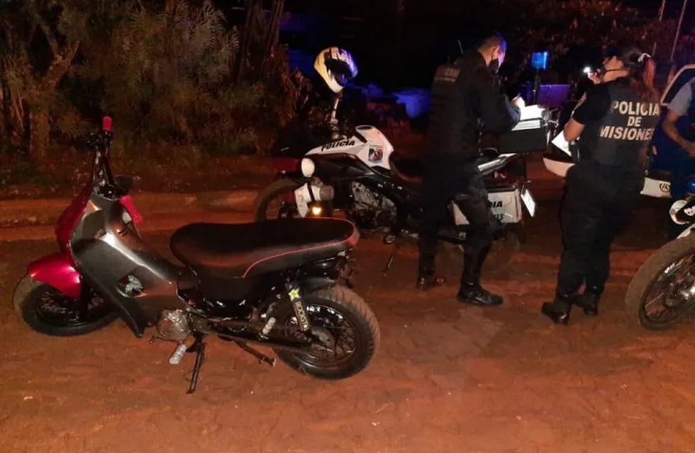 Las motos fueron secuestradas por la Policía de Misiones.