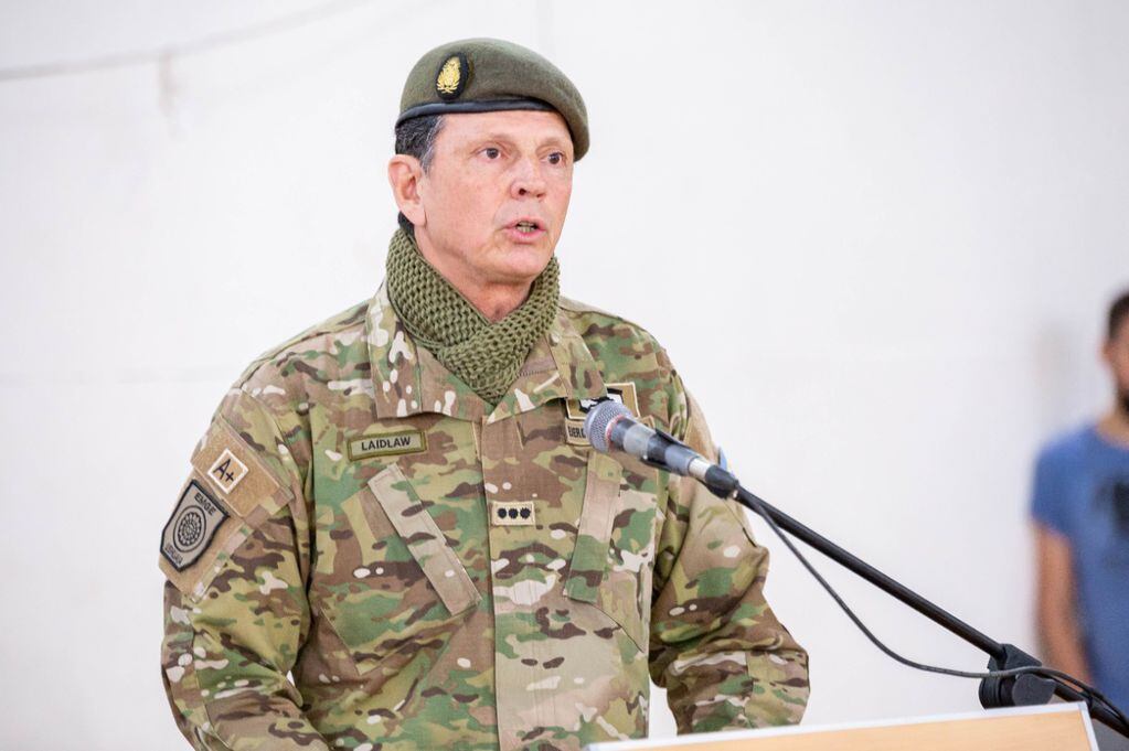 Coronel Mariano Laidlaw, delegado del Estado Mayor General del Ejército en Ushuaia.
