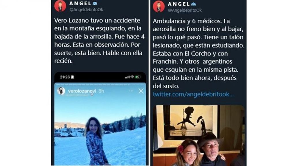 El accidente en la nieve de Verónica Lozano