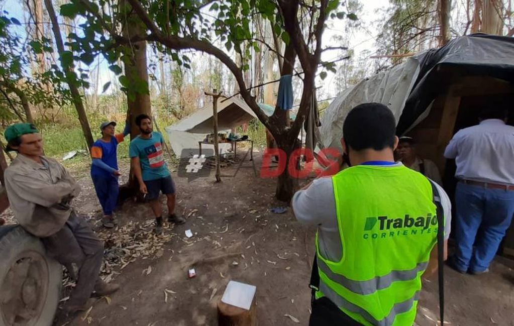 Explotación laboral en Corrientes: rescataron a más de 100 trabajadores “en condiciones infrahumanas”. Foto: Radio Dos.