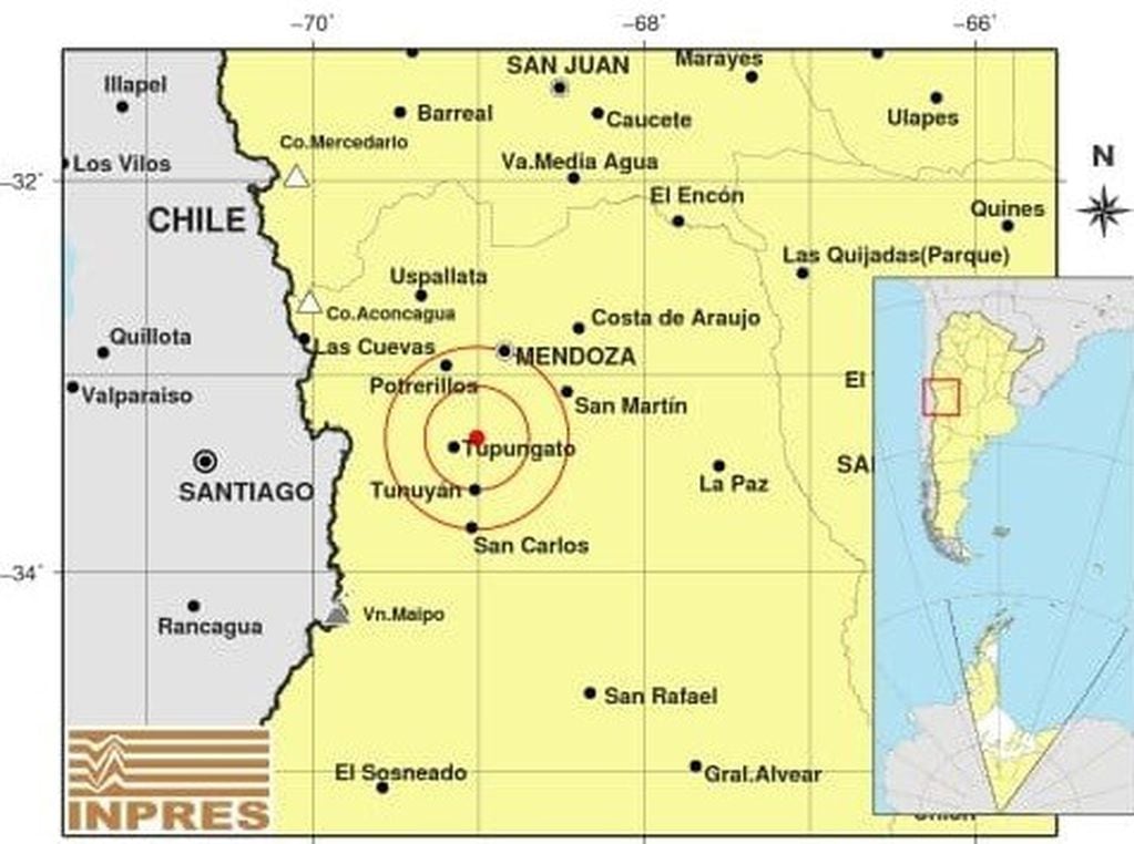 Sismo en Mendoza