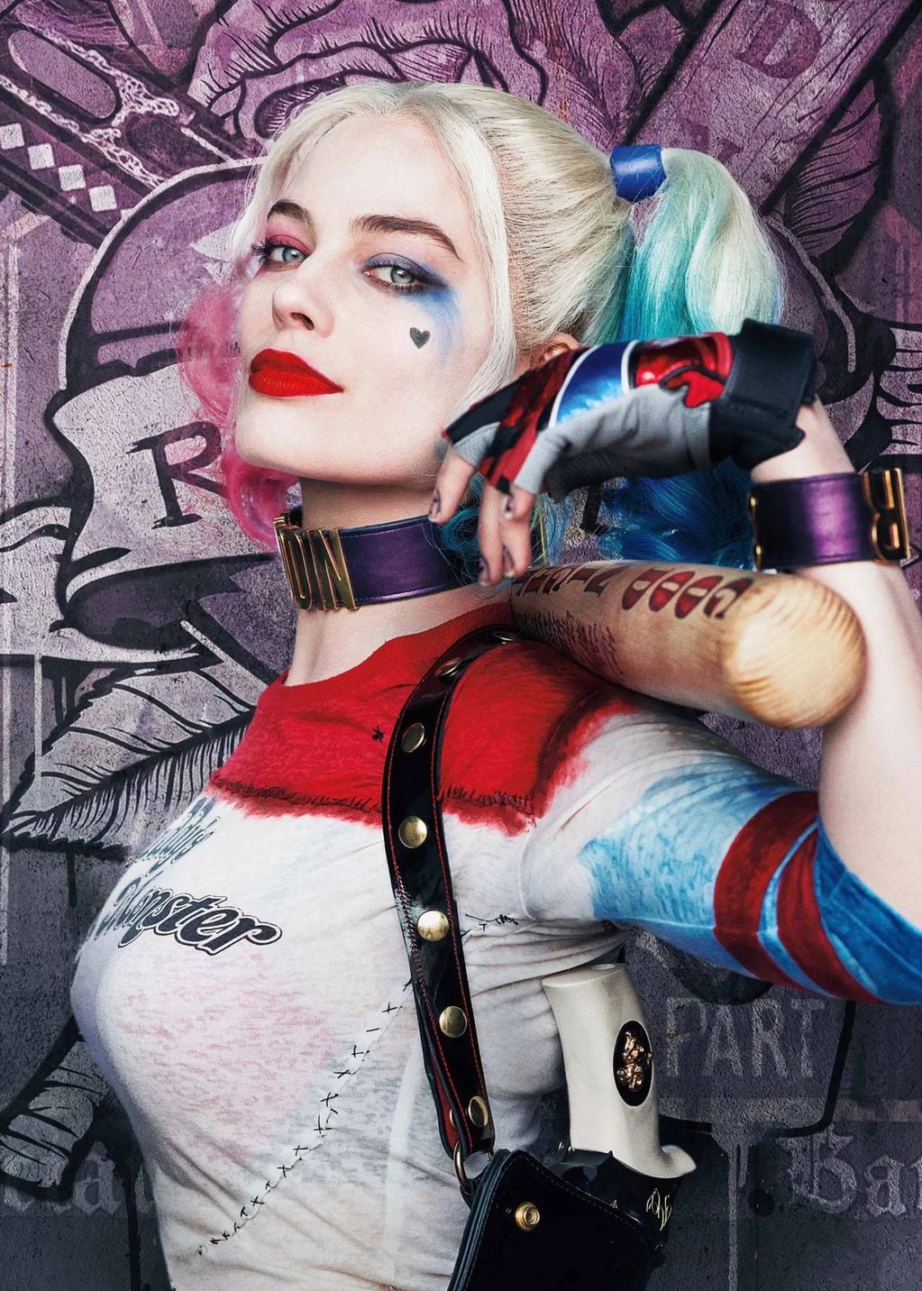 Margot Robbie como Harley Quinn en El Escuadrón Suicida.