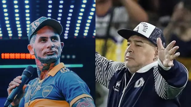 Así fue el día que Emanuel Noir de Ke Personajes cantó para Diego Maradona