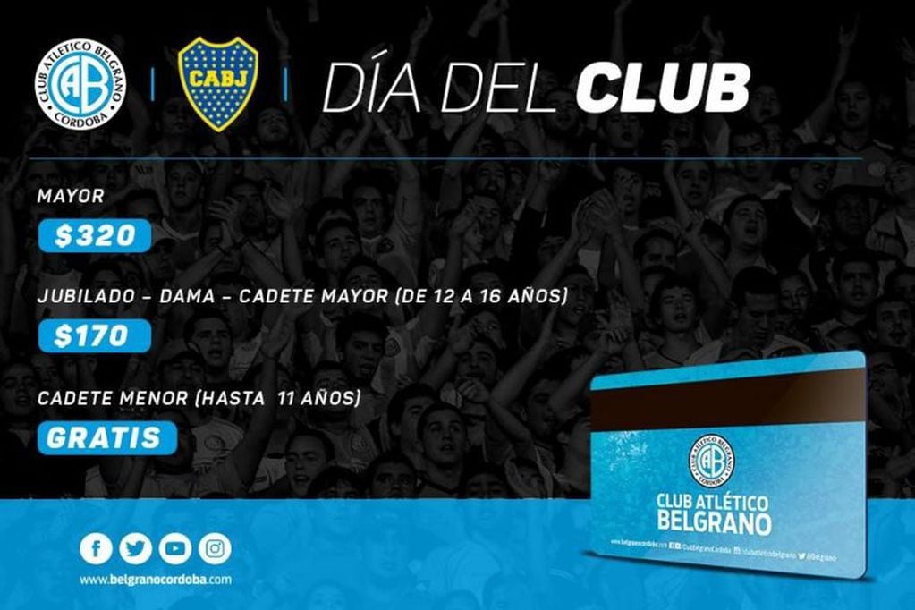 Belgrano recibe a Boca el 10 de febrero de 2019.