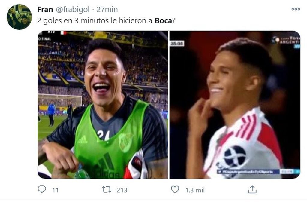 Los memes en las redes sociales tras la derrota de Boca