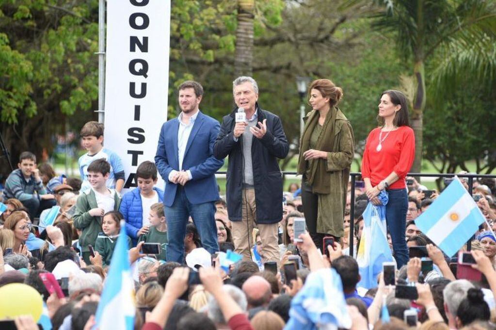 Macri pasó por Reconquista con la campaña “Sí, se puede”. (Web)