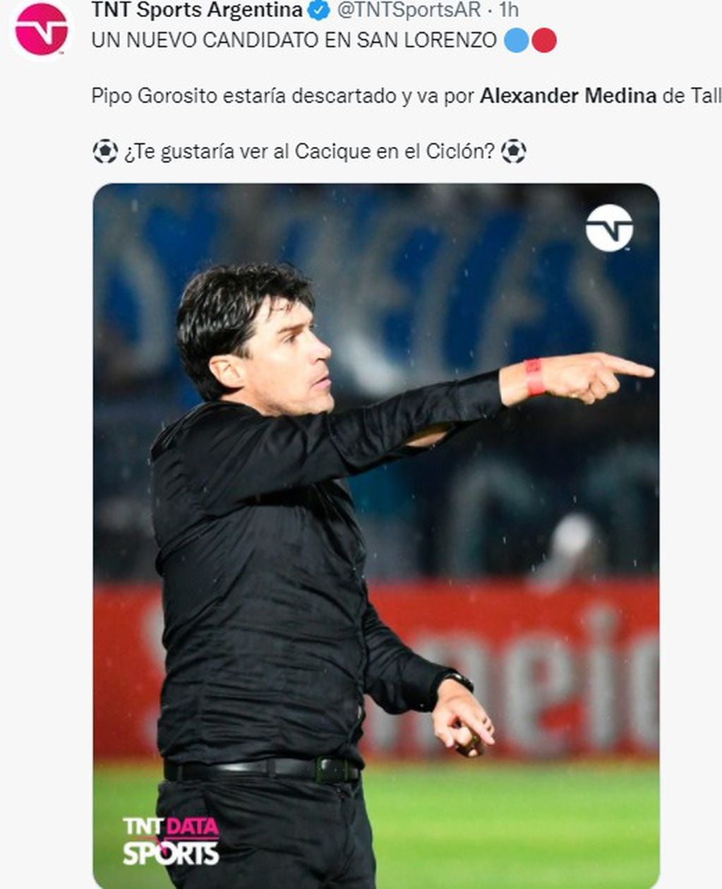 El Cacique Medina es codiciado por San Lorenzo. Y terció el Inter de Porto Alegre.