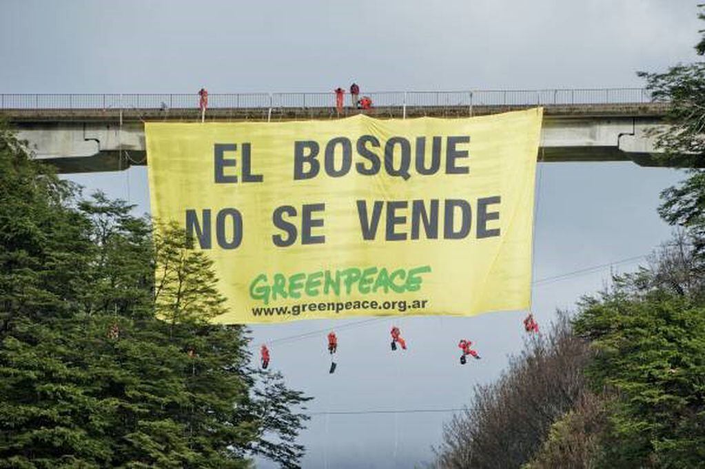 Greenpeace se opuso a la nueva ley (web).