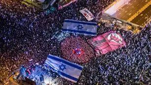 Protestas masivas en Israel por reforma de pensiones