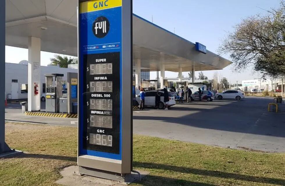 Los precios de los combustibles en Córdoba tras la suba del 4% autorizada por el Gobierno nacional.