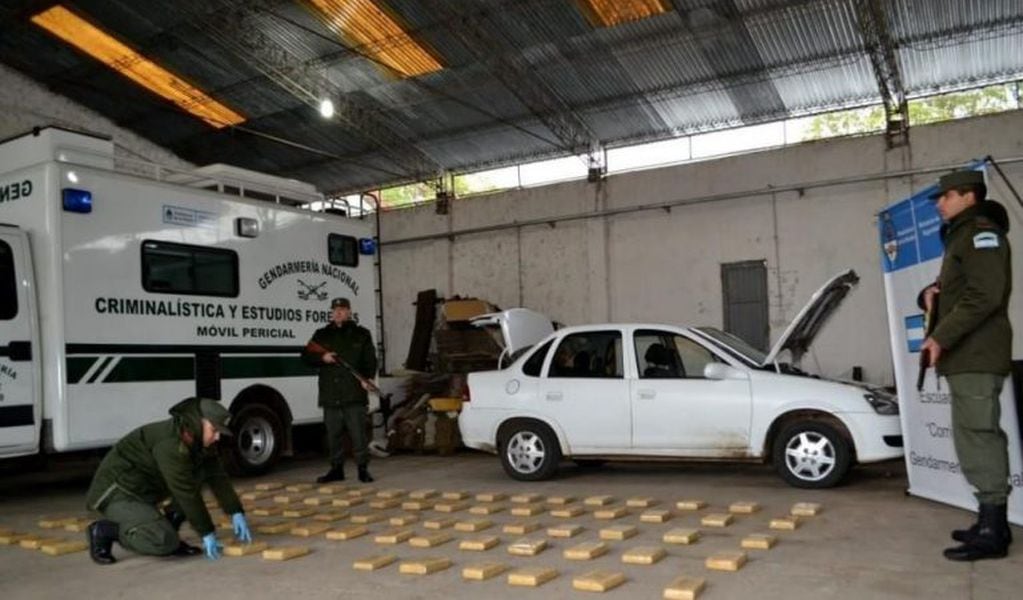 Gendarmería incautó más de 80 kilos de marihuana en Itatí. (Foto: El Litoral)