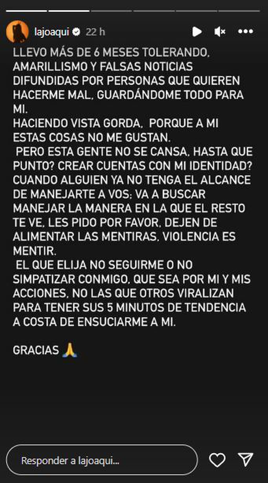 El enojo de La Joaqui por el rumor de que se iría del país tras el triunfo de Milei: “Se suben a cualquier bondi”