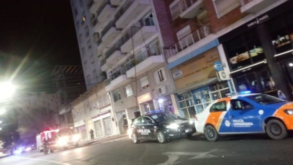 El hecho ocurrió esta madrugada en el macrocentro de la ciudad. (Gastón Hofer)