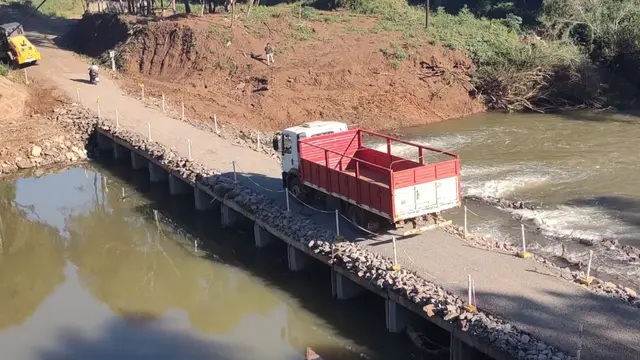 Ya está habilitado el puente provisorio sobre el arroyo Pindaytí