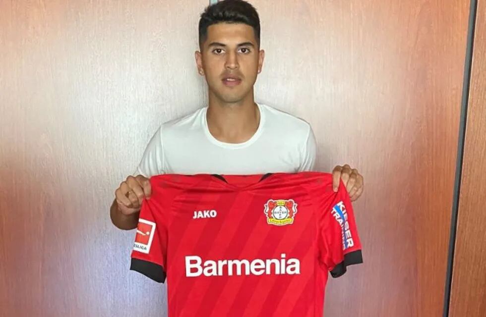 Exequiel Palacios fue anunciado como nuevo futbolista de Bayer Leverkusen. (Twitter)