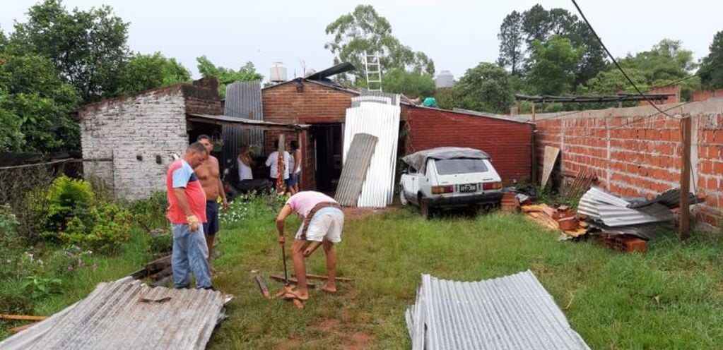 El barrio Luis Piedrabuena fue el más afectado por el tornado. (MOL)