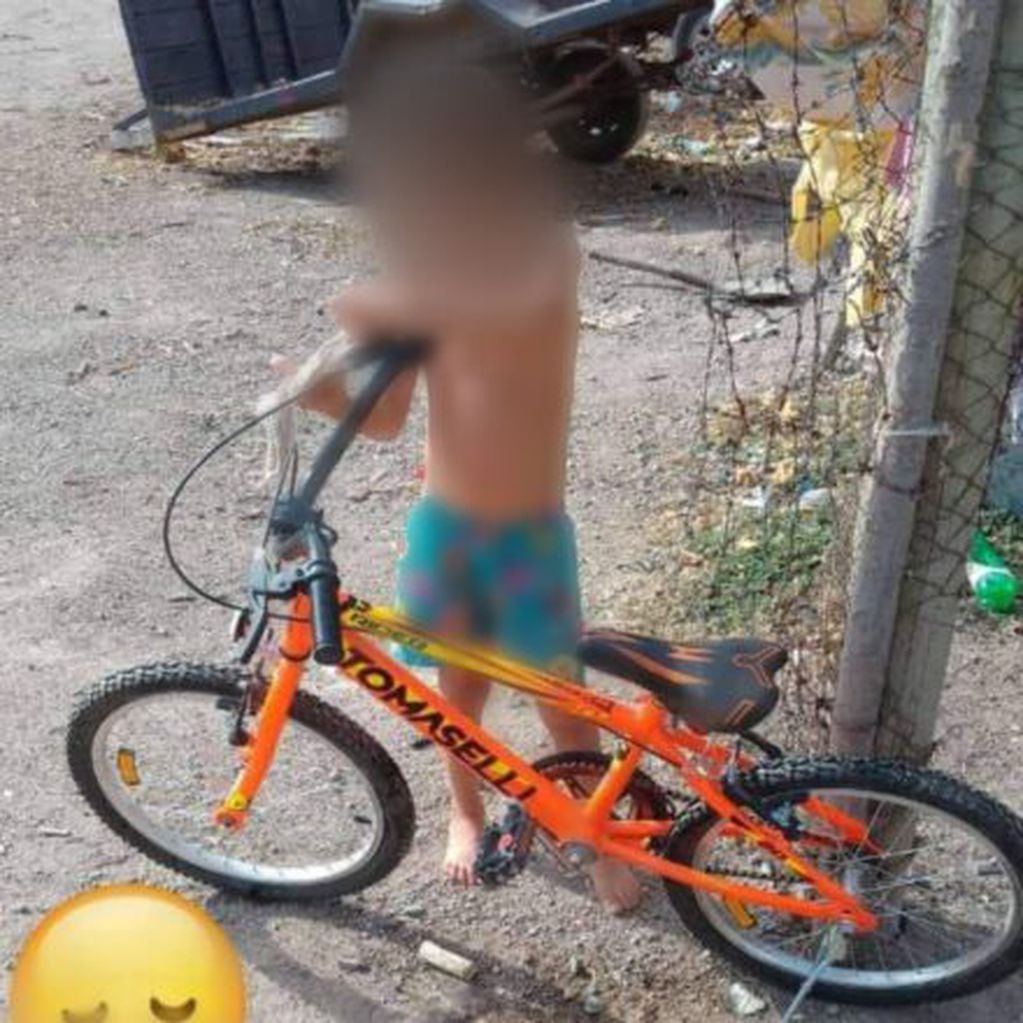 Le robaron la bici a un niño de Tunuyán y ofrece sus ahorros para recuperarla