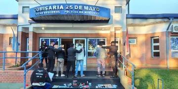 25 de Mayo: detuvieron a sospechosos de ser los autores del robo a un comercio de celulares. Policía de Misiones
