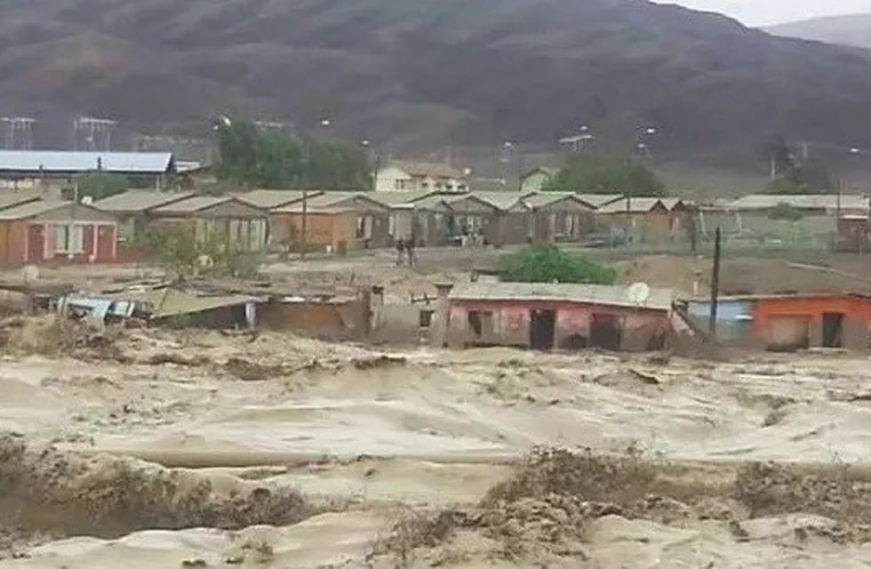 Aluvión en el Chau00f1aral, Chile.
