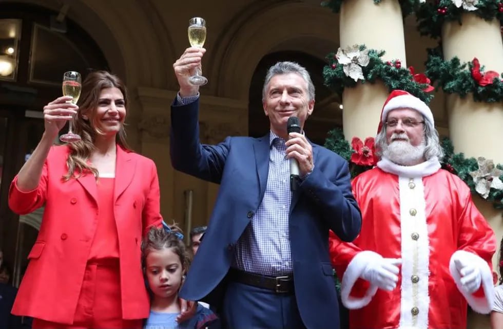 Macri, en el brindis navideño en Casa Rosada: \