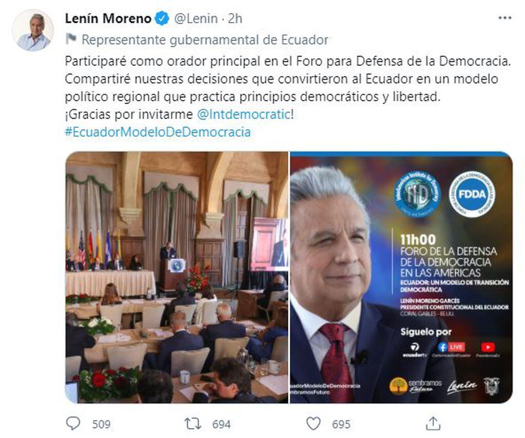 Mauricio Macri tendrá una cita a solas con Lenin Moreno en Miami.