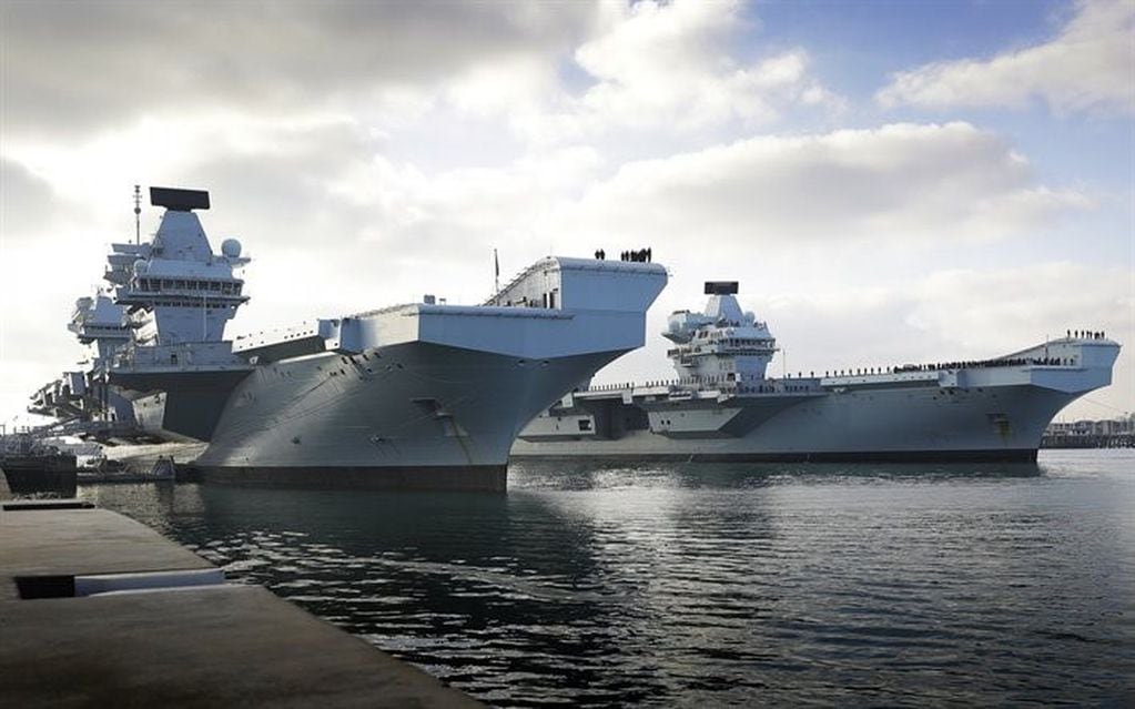 Portaaviones HMS "Queen Elizabeth" (2015) HMS "Prince of Wales" (2019).