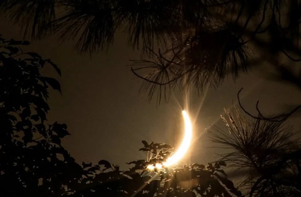 Eclipse registrado por vecinos de Sierras Chicas.